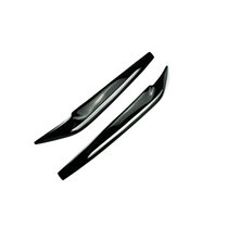 Suitable for 14-18 BMW new x5 x6 F15 F16 bright black resin eyebrow modified headlight eyebrow stickers