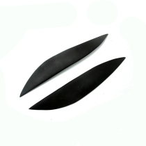 Suitable for Honda Civic black resin modified headlight eyebrow 01-03 Civic headlight decorative strip sticker