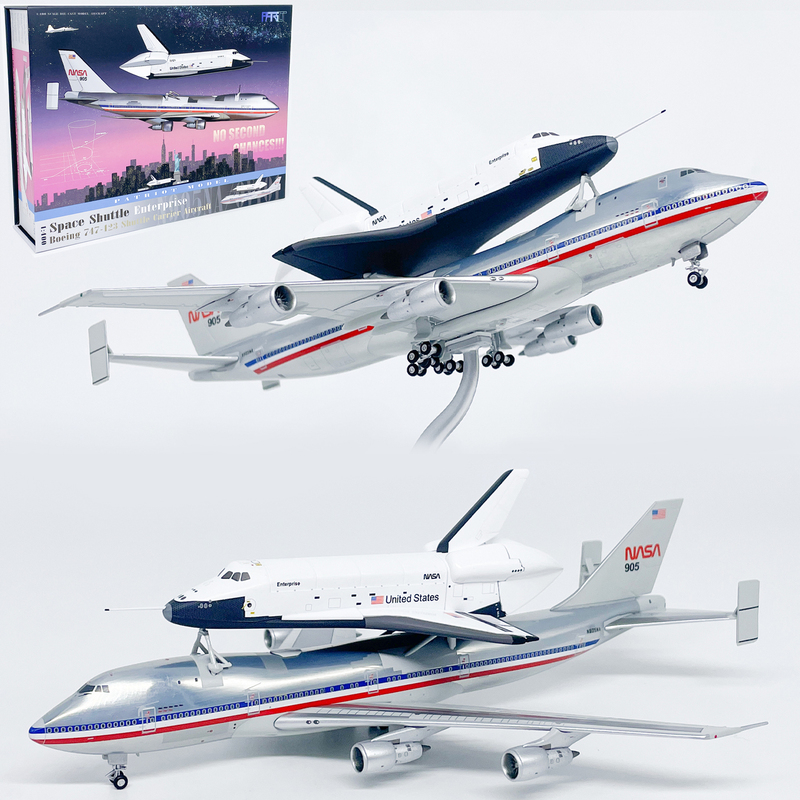 1:400 Nasa B747-100 Passenger Aircraft N905Na Model Alloy Ornament Collection Pt
