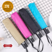 (Clearance and leakage) Super sunscreen ultra-light ultra-light three-fold automatic female umbrella