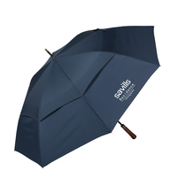 Customized automatic three-fold umbrella straight pole long handle umbrella sunscreen anti-ultraviolet high-end light luxury enterprise advertising umbrella