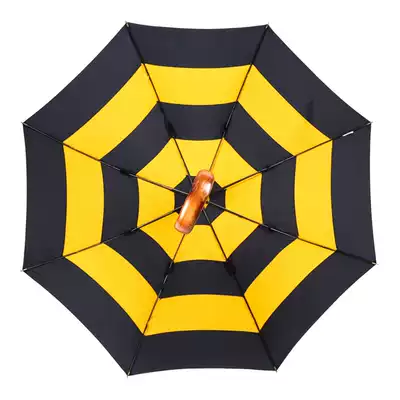 Personality windproof long handle umbrella handsome creative thorn hook British retro straight rod manual Japanese enlarged umbrella