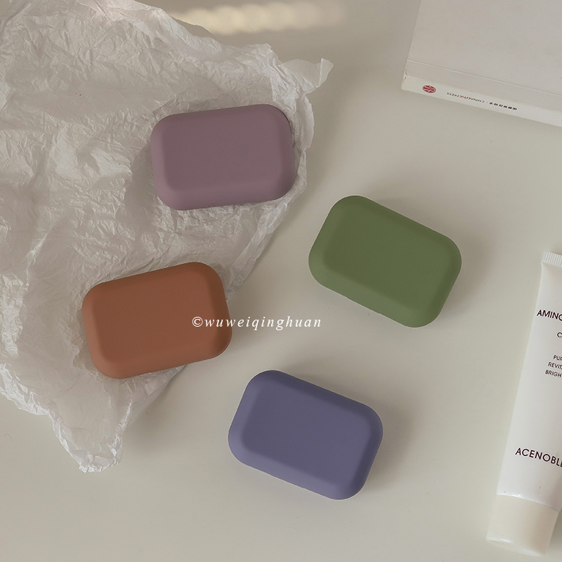 Odorless Qing Healing Department Frosted Contact Lens Case Small Crowd High Ji Sensation Morandi Color Portable Beauty Pupil Box