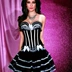 Court corset Corset trình diễn vest gợi cảm với cup ngực pad bó eo cơ thể định hình đồ lót - Corset hai mảnh Corset hai mảnh