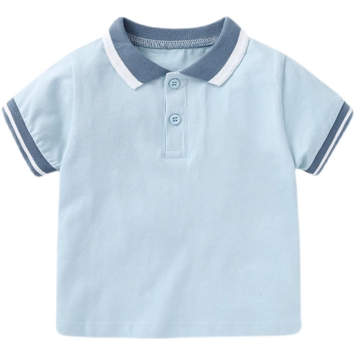 Детский комбинезон, футболка polo, футболка с коротким рукавом, детская летняя одежда для раннего возраста для выхода на улицу, 0-3 лет