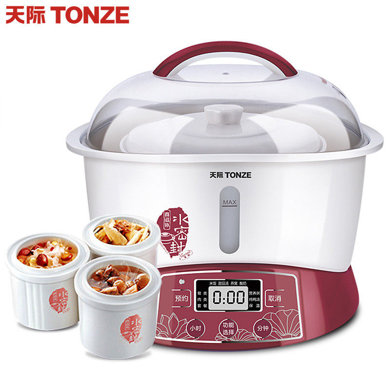 Tianji electric cooker ceramic full-automatic water stew one pot four gallbladder stew pot porridge baby porridge pot bb pot