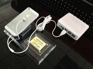 Applicable Apple mobile phone burglar alarm 1 drag 468 charged burglar-proof flat siren Android anti-theft display anti-theft frame