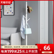 Solid wood coat rack hanger floor flat bedroom clothes bag Shelf shelf home living room simple modern
