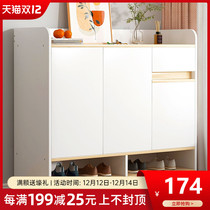 Footwear household dormitory economical interior good-looking simple door storage cabinet solid wood multi-layer storage cabinet