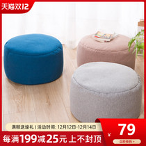 Sofa pedal fabric single pad high stool office heightened foot stool home living room balcony sofa pedal stool