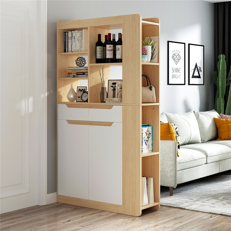 Wine cabinet Simple modern shoe cabinet One-piece wall screen Foyer cabinet Entrance cabinet Living room partition cabinet Double-sided multi-functional