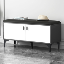 Shoe changing stool Home doorway Sitting Shoe Cabinet Minima Modern Entrance Door accommodating stool Soft bag cushion wearing shoes Stool Shoe Rack
