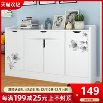 Shoe cabinet simple modern door Hall Cabinet imitation solid wood home put on ultra-thin balcony porch cabinet at the door