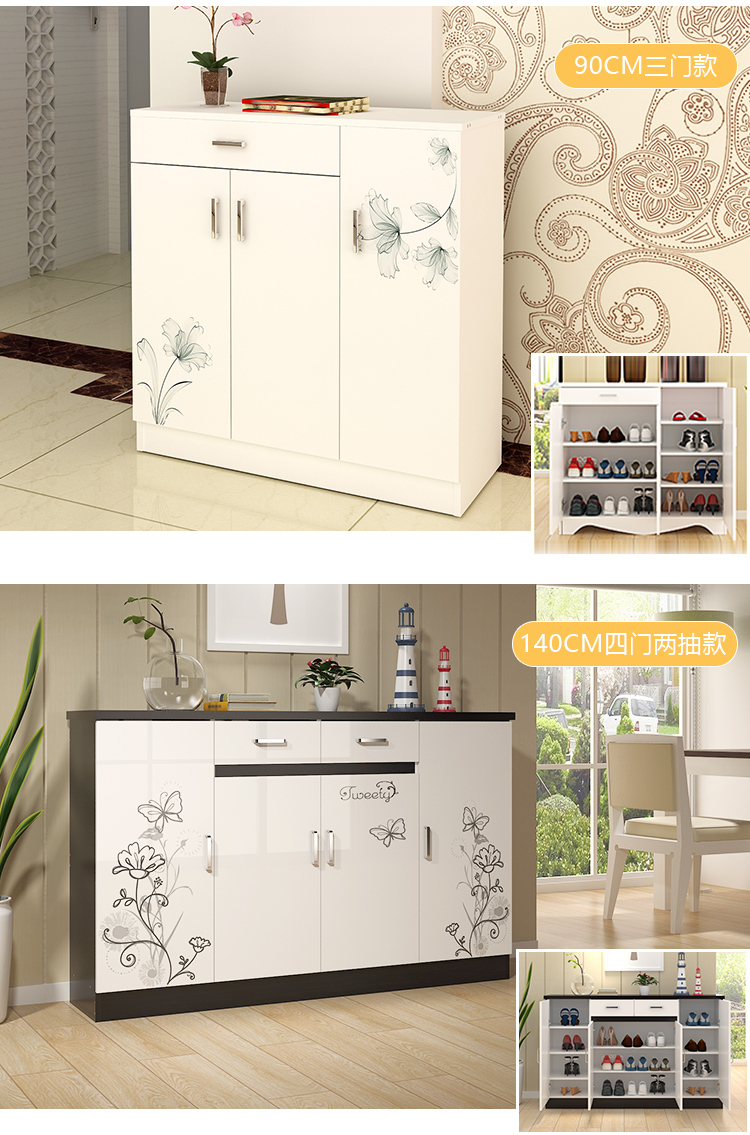 Tủ giày nhà hiên tủ lưu trữ hiện vật đơn giản hiện đại không gian tỉnh siêu mỏng đơn giản cửa nhiều lớp chống bụi giá giày - Kệ kệ sách