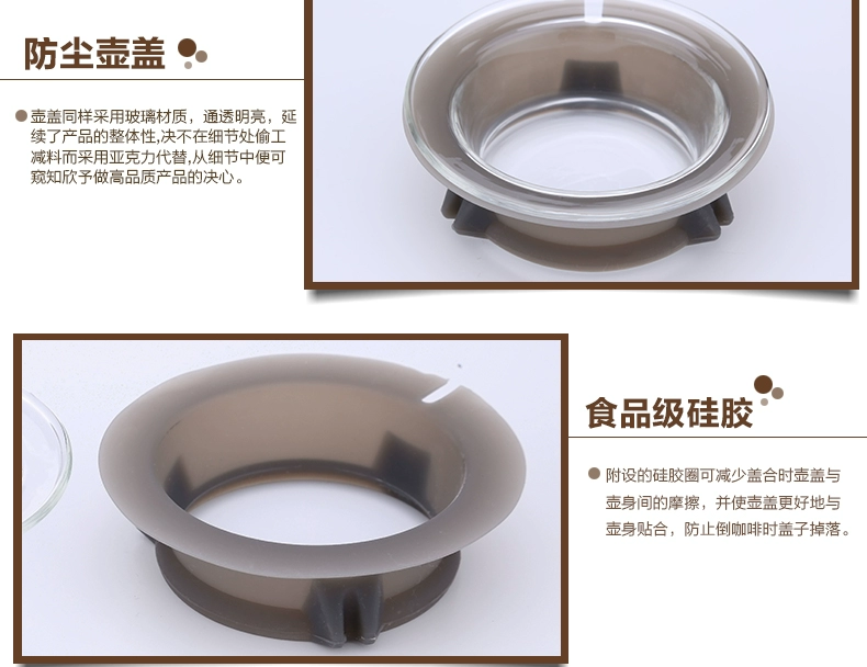 YAMI Yami Cloud pot chia sẻ nồi cà phê nồi thủy tinh nồi cà phê tay cà phê nồi dụng cụ cà phê