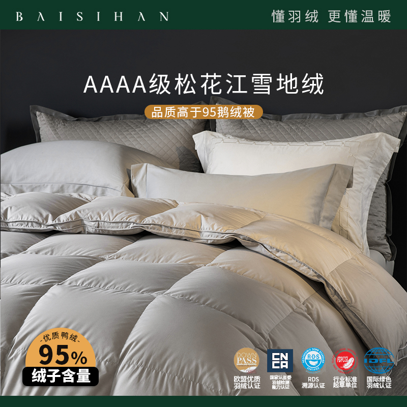 Premium 95% White Duck down Quilt Core for Summer, Spring, and Autumn, Thickened Antibacterial High-End Wedding Quilt Premium 95% White Duck down Quilt Core for Summer, Spring, and Autumn, Thickened Antibacterial High-End Wedding Quilt
