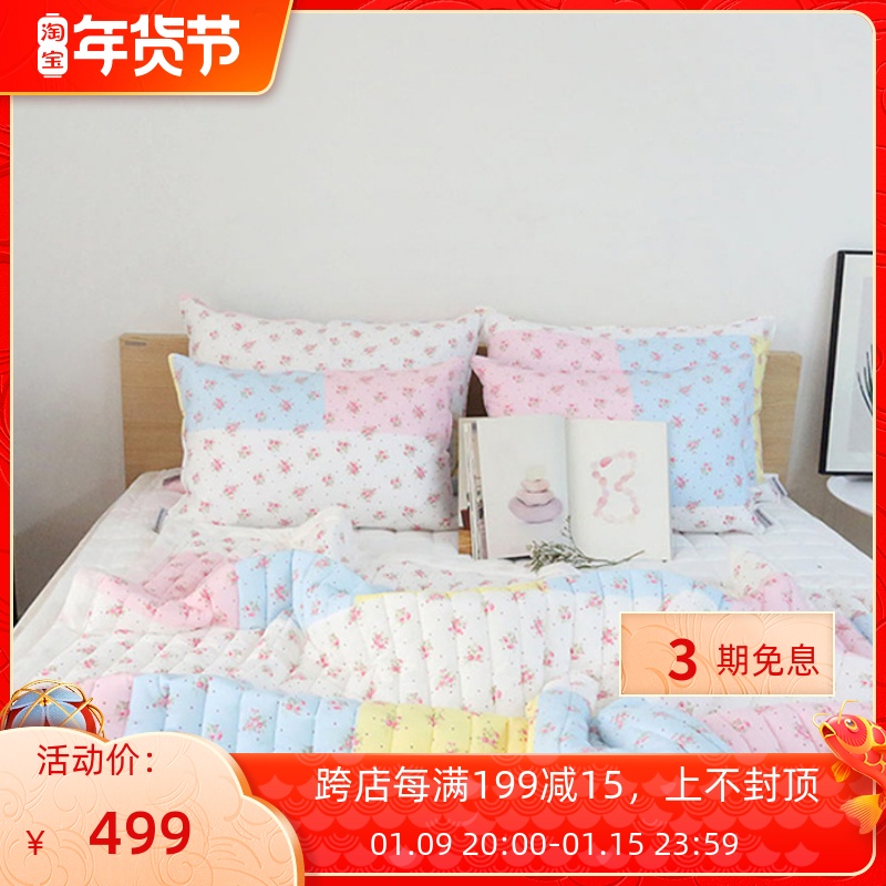 (Summer New) South Korea imported bedding Princess color flowers Korean quilted air conditioning by summer