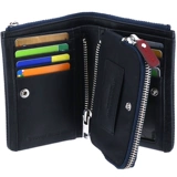 Японский импортный кожаный бумажник с молнией