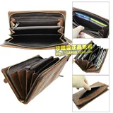 Мужской японский бумажник, длинная вместительная и большая сумка с петлей на руку, мобильный телефон, из натуральной кожи