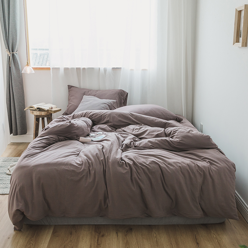 four piece net red quilt cover 1.8m bed sheet bedspread