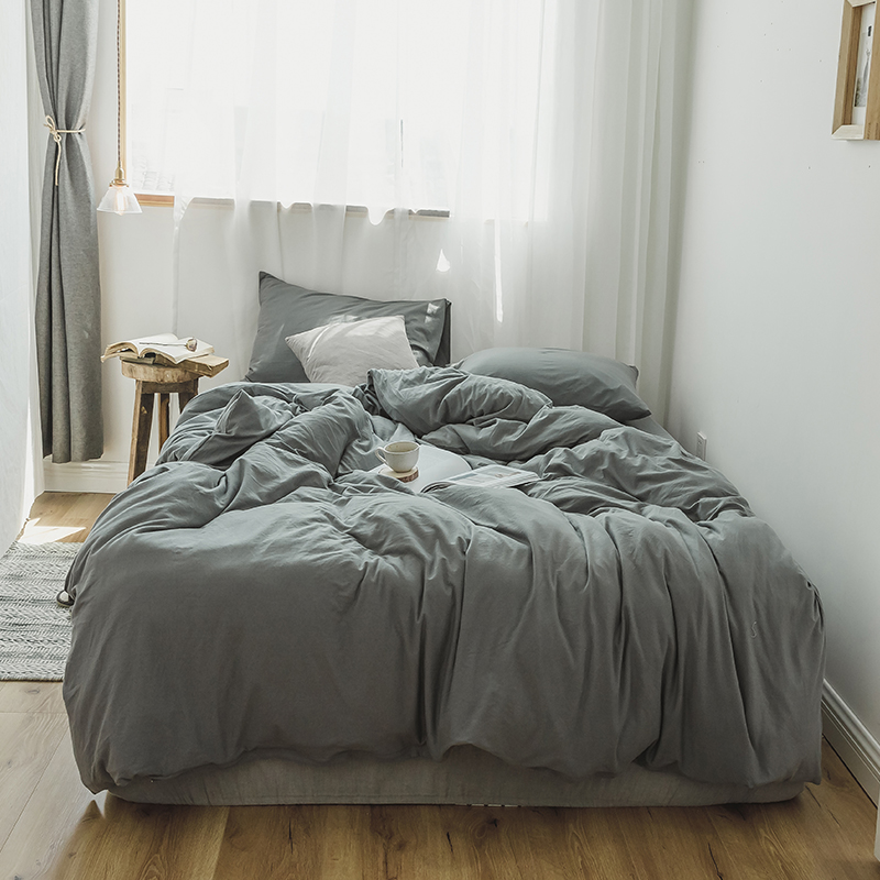 four piece net red quilt cover 1.8m bed sheet bedspread