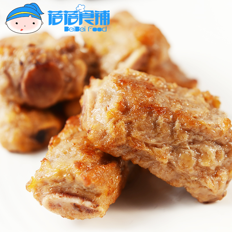 Delicious garlic scented ribs 500g cured semi-finished products Fresh pig garlic fragrant bone edible method Be sure to look at the description