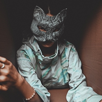 Dovetailed Butterfly House Cat Lady Half Face Skein Art Female Mask Annual Meeting Receptions Private Spice Adults Mask