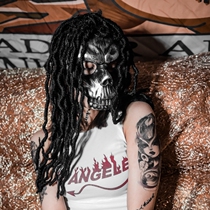 Swallowtail butterfly full face mask Masked Singer King mask color dirty braid silver skull Halloween annual meeting