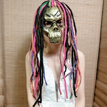 69club skeleton Masked Singer singer wig dirty braid color full face mask live shake sound Net Red