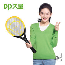 Long-term electric mosquito swatter rechargeable LED light fly swatter large mesh battery mosquito killing electric mosquito swatter