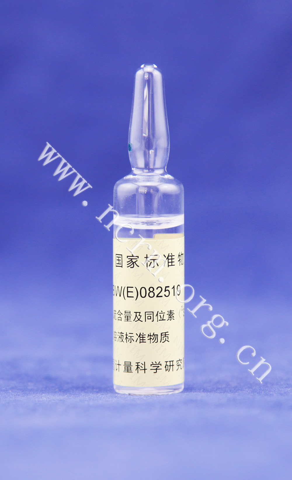 水中硫酸盐硫含量及同位素32S 33S和34S溶液标准物质GBW(E)082519