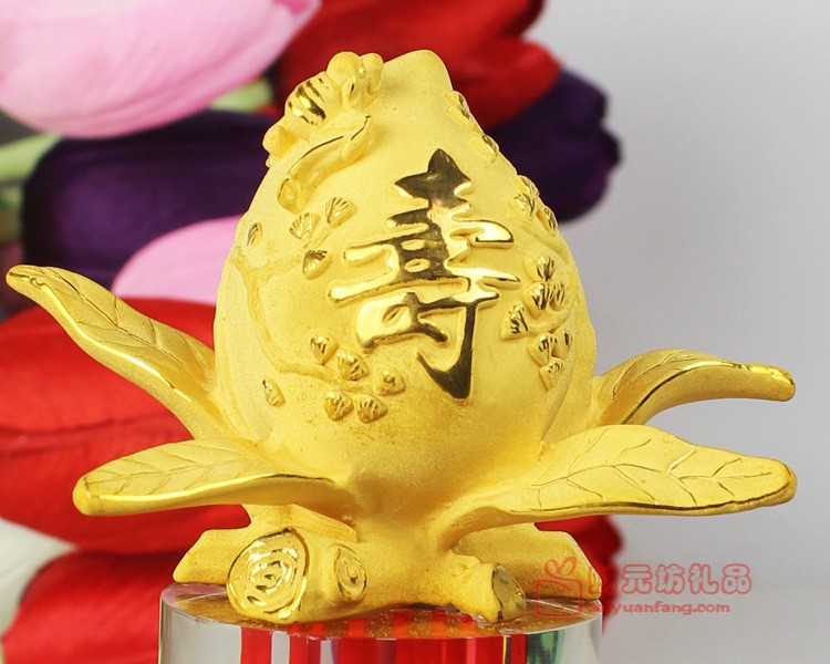 送老人生日礼品祝寿礼物黄金礼品工艺品