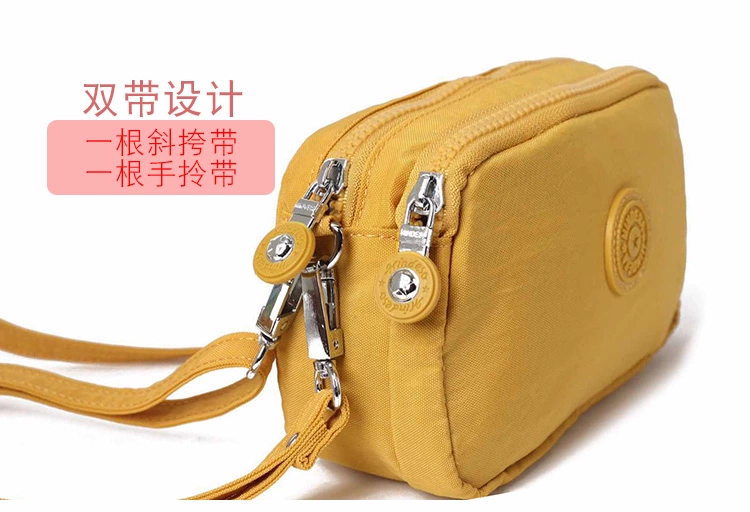 Mini Messenger Bag Phụ nữ Ví nhẹ Thẻ chống nước Gói còng đôi Túi hộ chiếu Màn hình lớn Túi điện thoại di động Mới túi đựng điện thoại đa năng