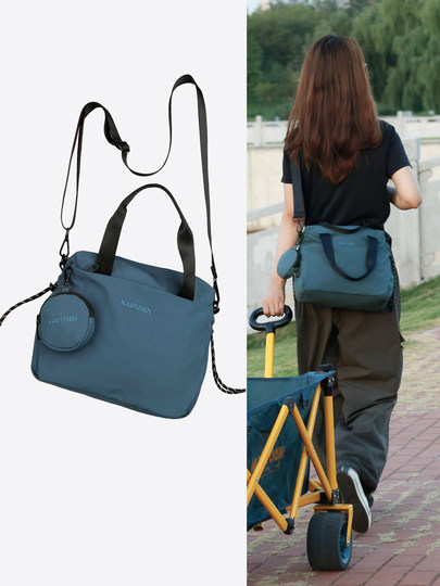 New portable crossbody bag for women and men commuting large capacity versatile small square bag lightweight shoulder bag casual multi-layer cloth bag