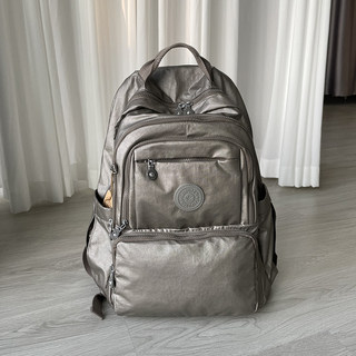 Capson Fashionable Backpack for Women, Metallic Tech Backpack for Men, Lightweight Large-Capacity Computer Bag, College Student Bag