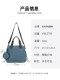 New portable crossbody bag for women and men commuting large capacity versatile small square bag lightweight shoulder bag casual multi-layer cloth bag