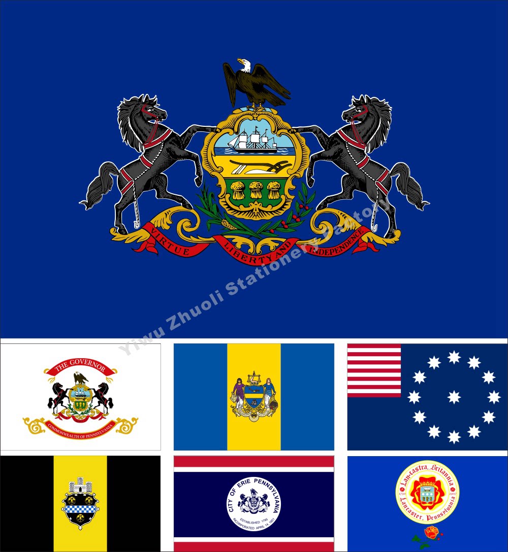 0 US Pennsylvania Flag Historical Flag Philadelphia City Flag Various sizes can be ordered to be made