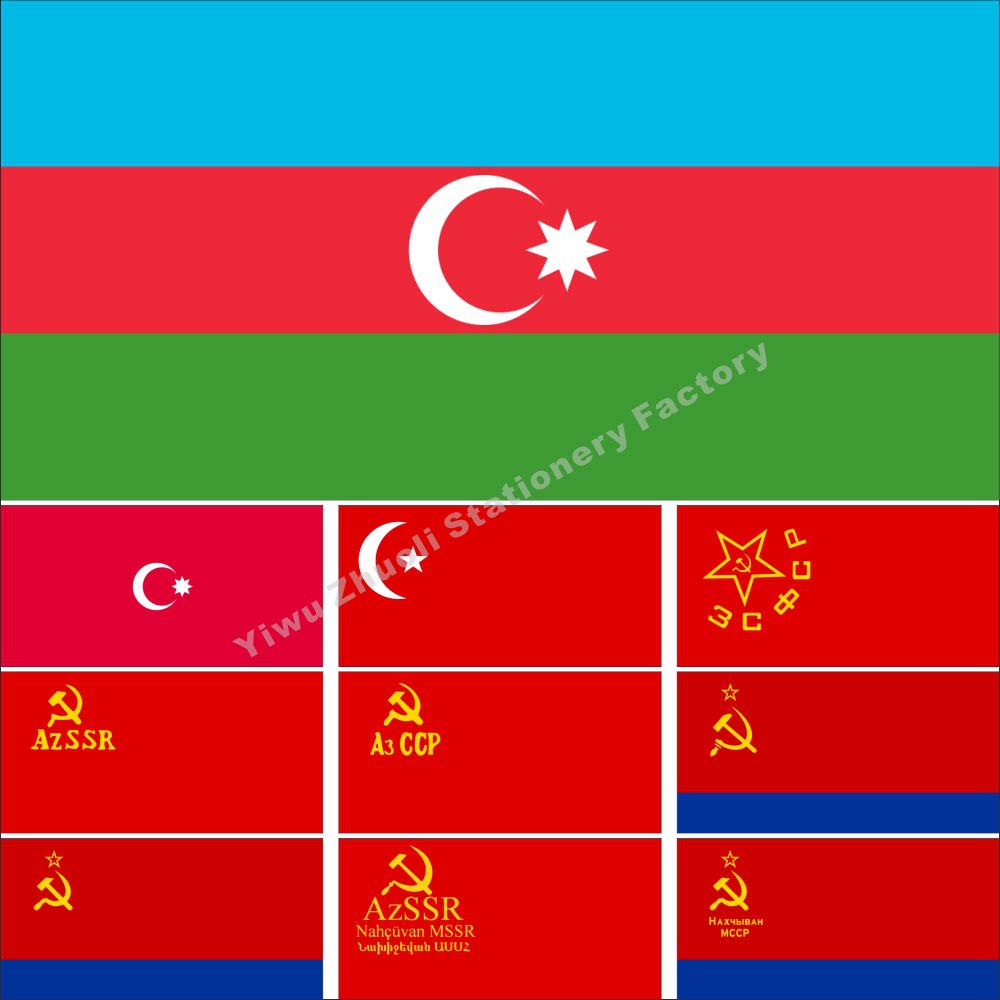 0 Azerbaijan's flag military flag Historical flag Su belongs to the Outer Caucasus Flag Various sizes can be set to be made
