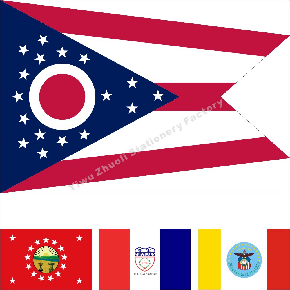 0 The Ohio Flag Historical Flag Governor Flag Various sizes can be set to be ordered