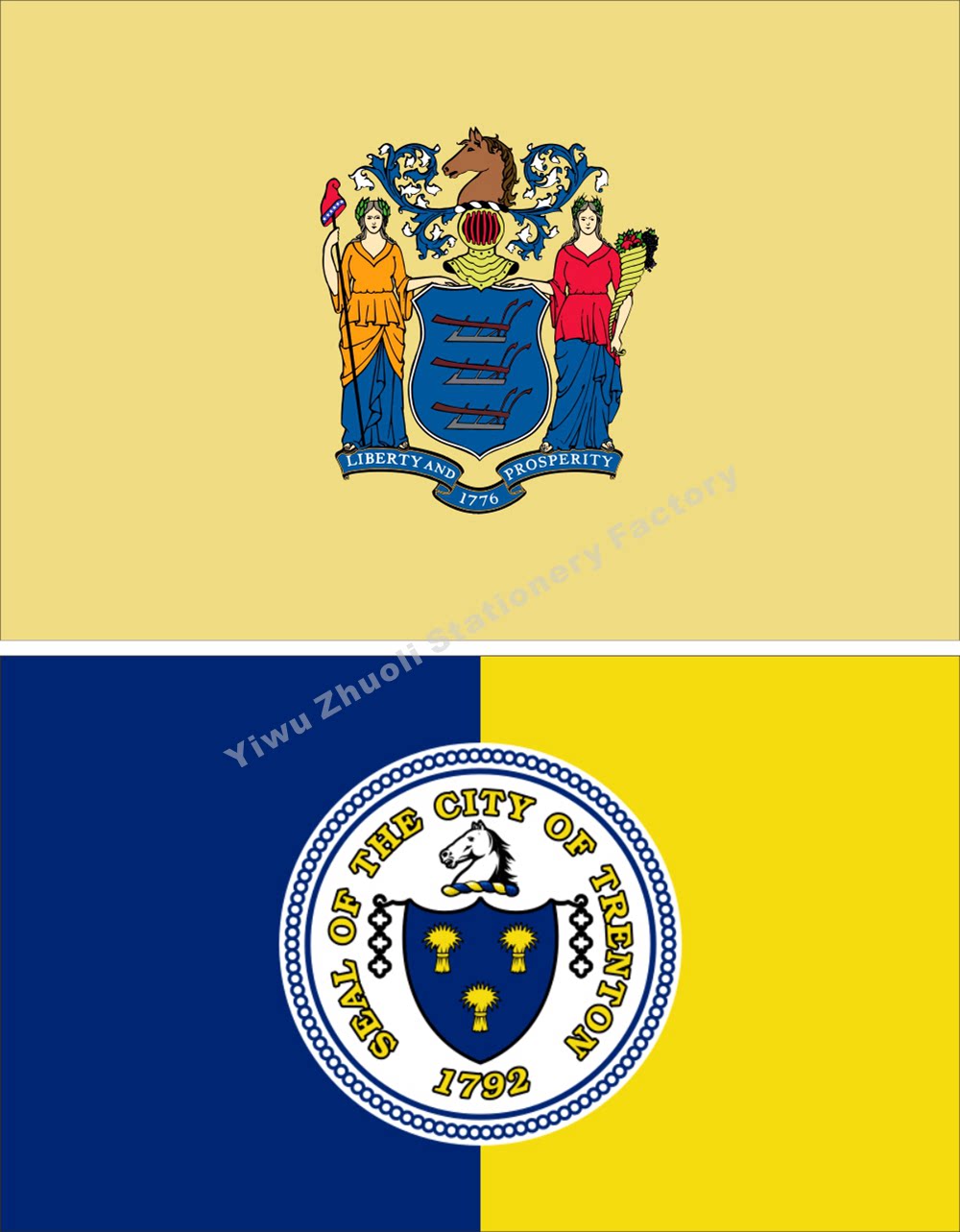 0 US New Jersey flag Trenton flag of all sizes can be set to be bookable