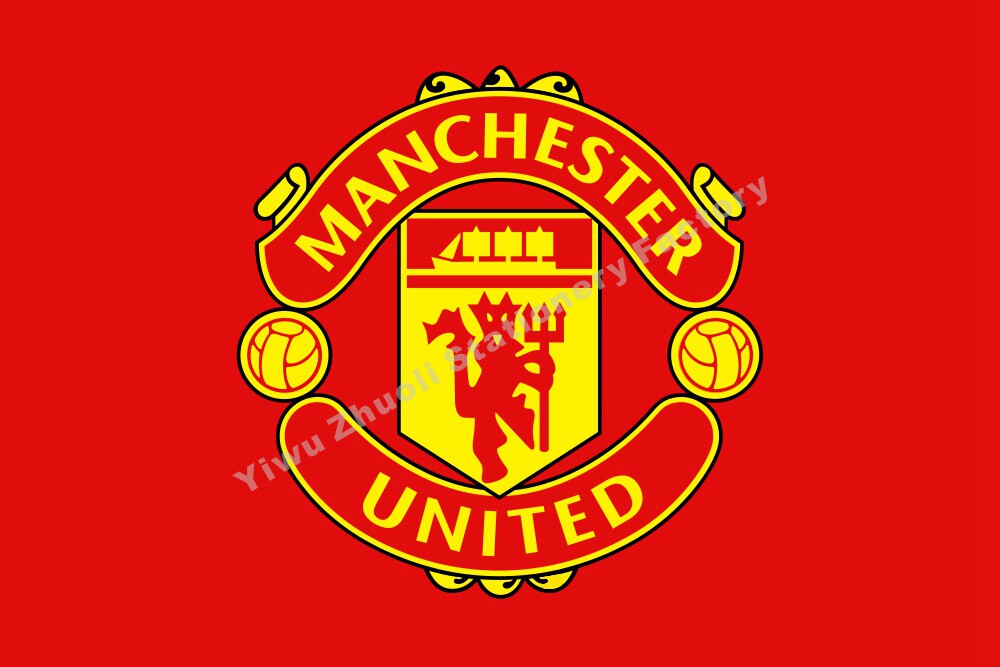 English Premier League football club flag Man United flag Red Devlet Manchester United Flag
