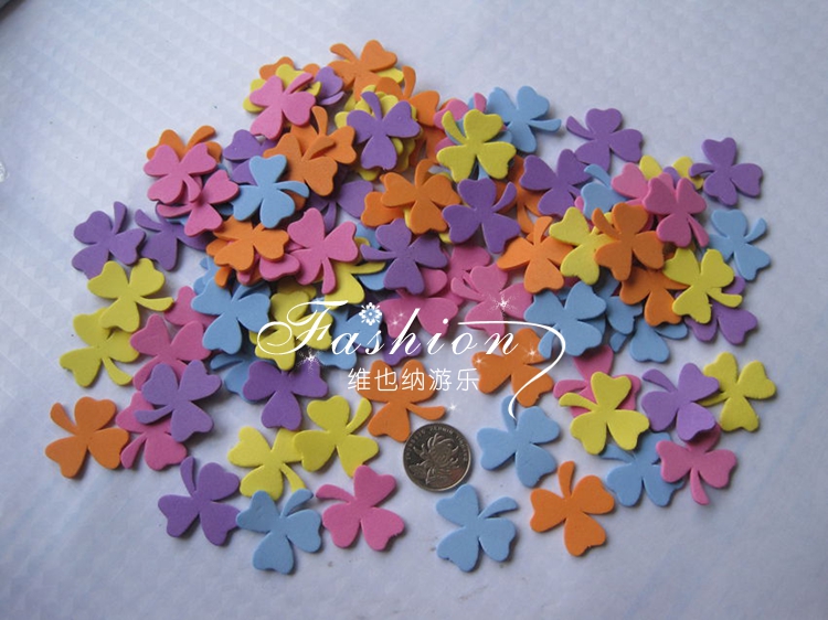 Toddler Wall Environmental Placement Decorative Material Supplies Three Leaves Flowers and flowers Flower Pattern Decorative Wall Sticker-Taobao