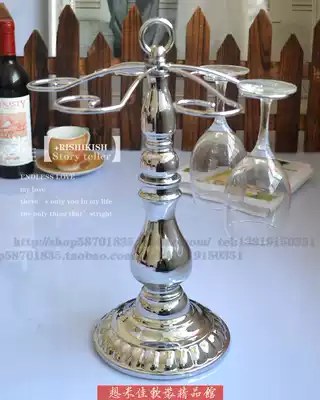 Metal red wine hanging cup holder upside down tall grape bar metal creative home hotel dining room supplies decorations
