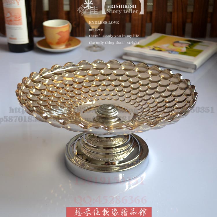 Upscale European-style dried fruit tray Candy Flush Fruit Pan New House Decorations Jo to New Wedding Gifts Hotel KTV Supplies