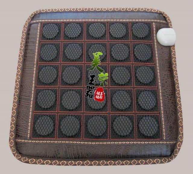 Natural Jade Physiotherapy Health Care Cushion Heating marinine germanium stone cushion electric hot stone sofa Sofa Boss Chair Cushion Warm