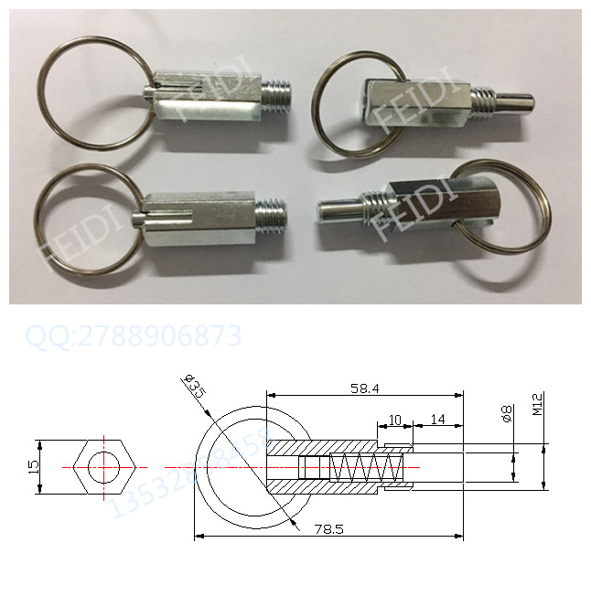 Lift Limit - sale Spring - pull - off can be limited - line push - pin spring pull - out with thread pull - off
