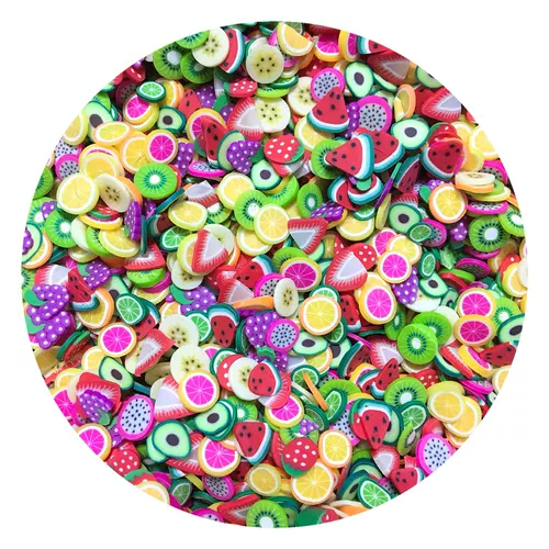 Глина, украшение для ногтей ручной работы, аксессуар, слайм для контуринга, клубника для маникюра, 5mm, DIY