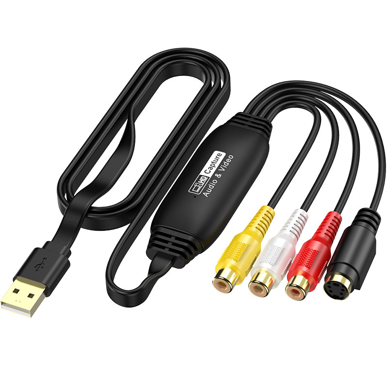 Cross-Border USB Video Capture Card Driver-Free Av Signal Capture Data USB Capture Card Android Win11 Available