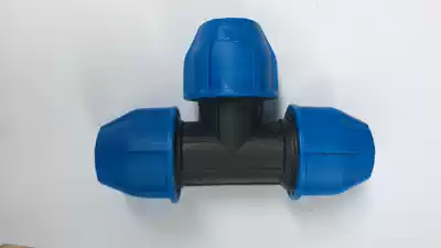 PE fast three-way live connection ironing-free quick connector 20 25 32 4 points 6 points 1 inch drinking water pipe accessories