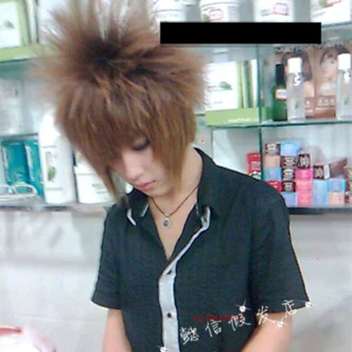 【懿信】56 Kama Tatsuwa Explosive Non-Mainstream Men's Wig Barber Shop Hairstylist Hairstyle 【懿信】56 Kama Tatsuwa Explosive Non-Mainstream Men's Wig Barber Shop Hairstylist Hairstyle